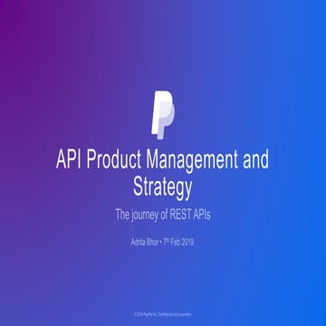 API Product Management and Strategy | PPT
