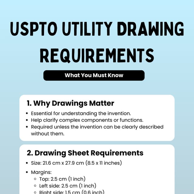 USPTO Utility Patent Drawing Requirements | Essential Guidelines ...