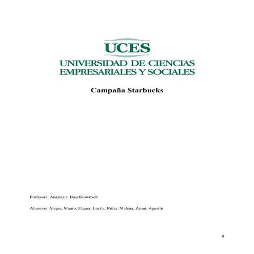 Campaña publicitaria: Starbucks
