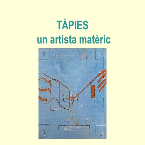 Tàpies para el profesorado (Primaria y Secundaria)