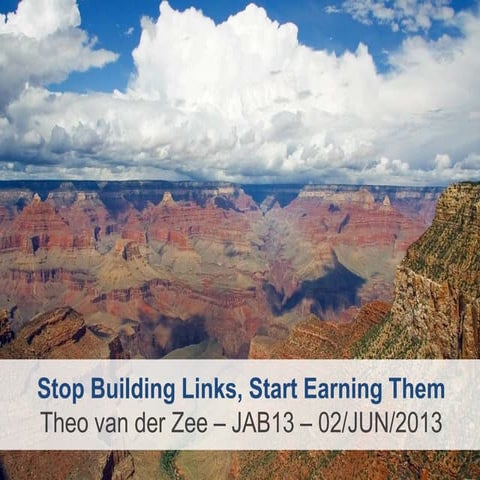 Stop Building Links, Start Earning Them