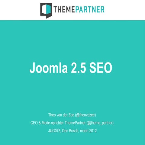 Joomla 2.5 SEO [Dutch]