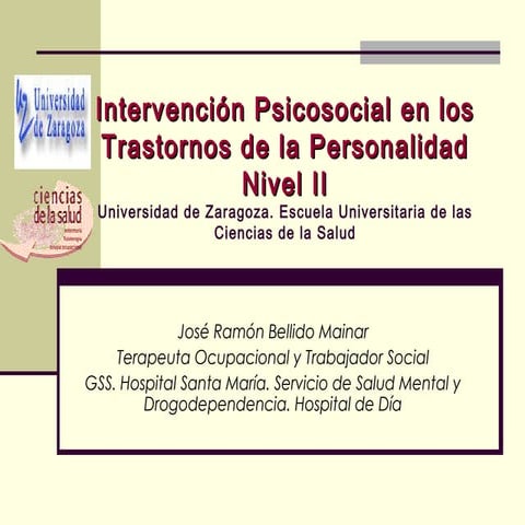 Trastorno de Personalidad Modelos de linehan y kernberg