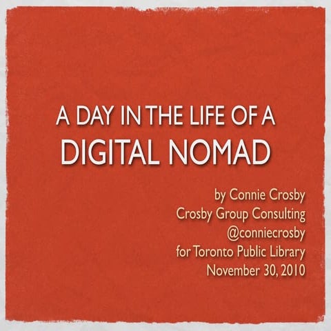 A day in the life of a digital nomad