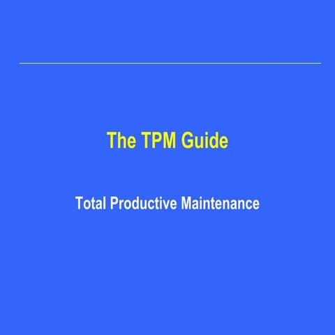 Maintenance Total Productive TPMMMMMMMMMMMMMMMMMMM