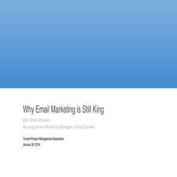 Tpma   email marketing - brian abracen - jan 28 2016