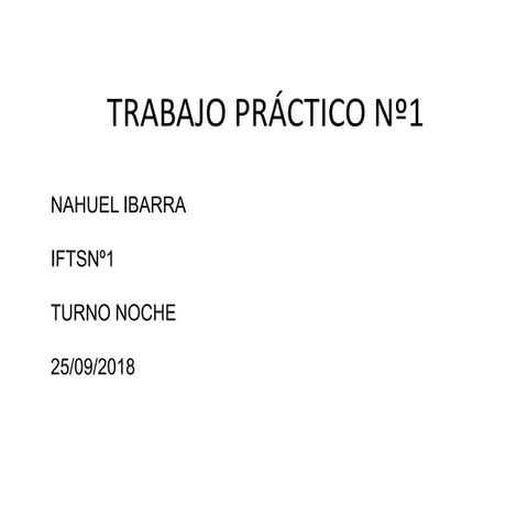Tp 1 (powerpoint) | PPTX