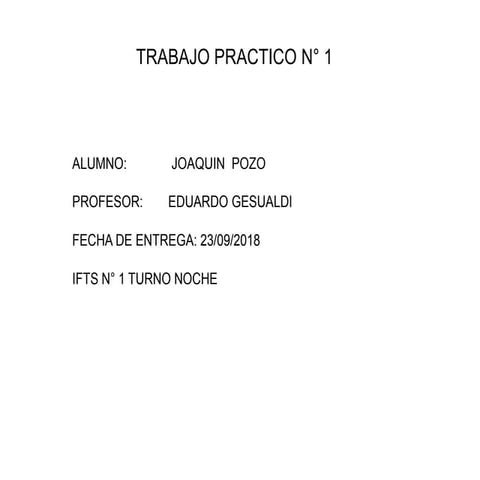 Tp 1 (powerpoint) | PPTX