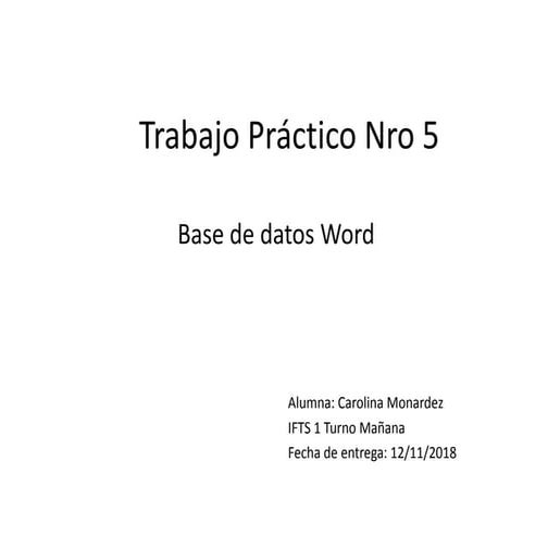 Tp 1 (powerpoint) | PPTX