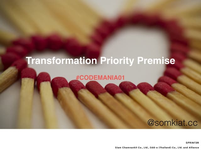 Transformation Priority Premise (TPP)