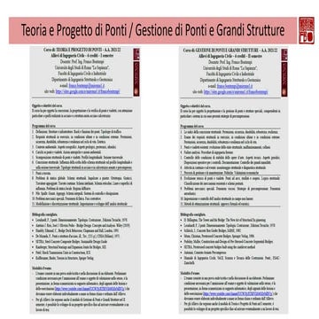Teoria e Progetto di Ponti / Gestione di Ponti e Grandi Strutture | PDF
