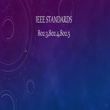 IEEE STANDARDS 802.3,802.4,802.5