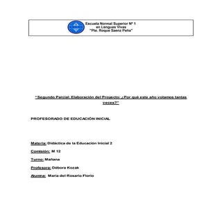 Proyecto: "¿Por qué este año votamo...