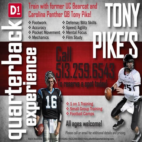 Tony Pike QB Experience