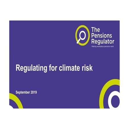 Regulating for climate risk