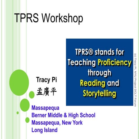 Tprs in the chinese classroom