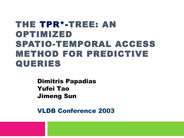 Tpr star tree