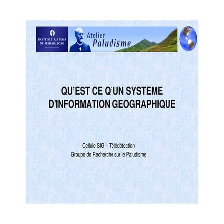 SP SIG : Système d'Information Géographique