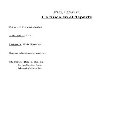 Tp Fisica y deporte