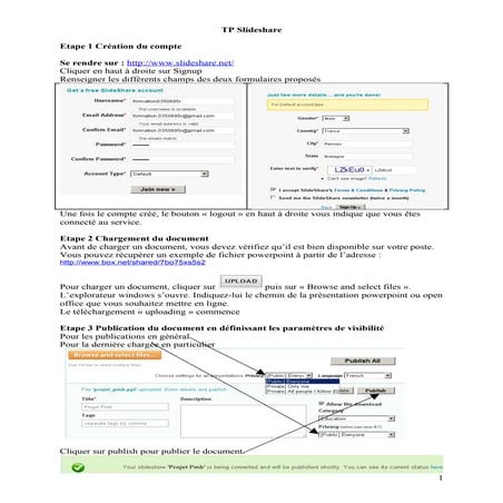 Tp slideshare | DOC