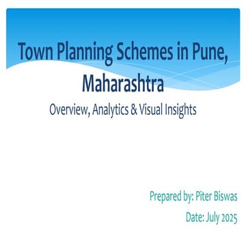 Town Planning Schemes in Pune, Maharashtra
