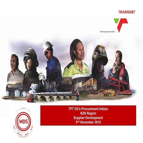 Tpt's supplier  development (sd) initiative outline