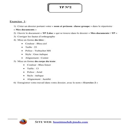 Tp word n° 2
