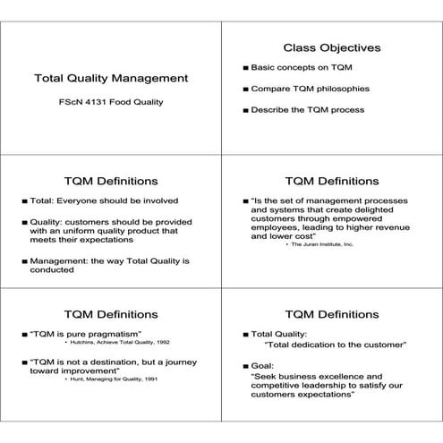 TQM - Crosby's Principle Philosophy (14 Points) | PDF