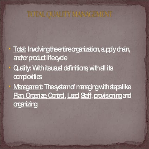Tqm