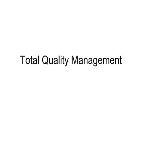 Tqm