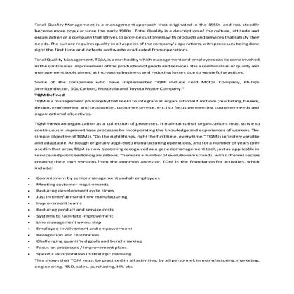 Tqm