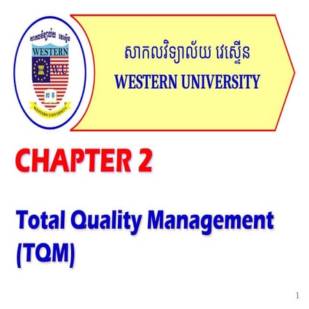 Comprehensive Guide to Total Quality Management (TQM) Principles and ...