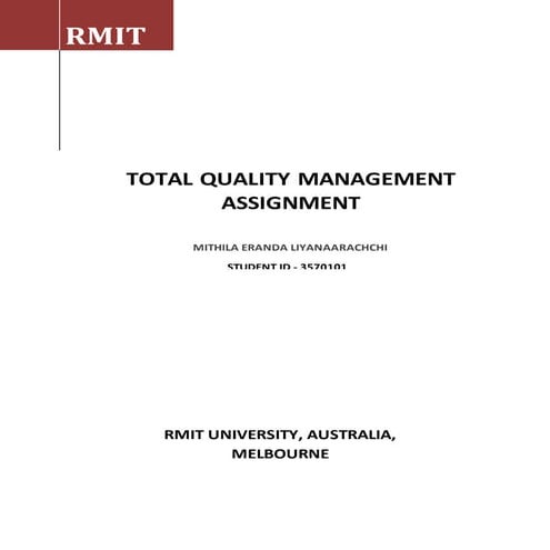 Quality Assurance and Quality Control systems