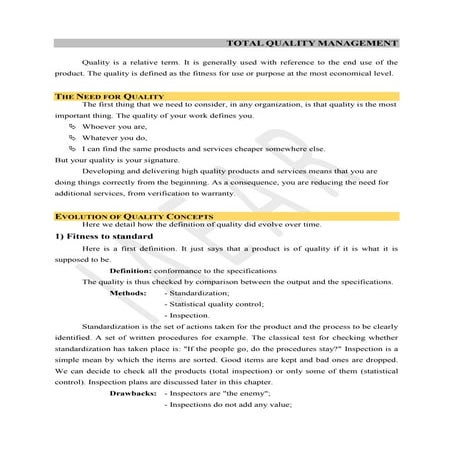 Tqm evolation of quality concecpts 