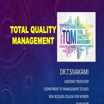 Total Quality Management | PPTX