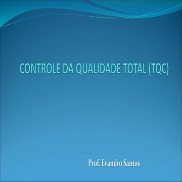 Controle da Qualidade Total