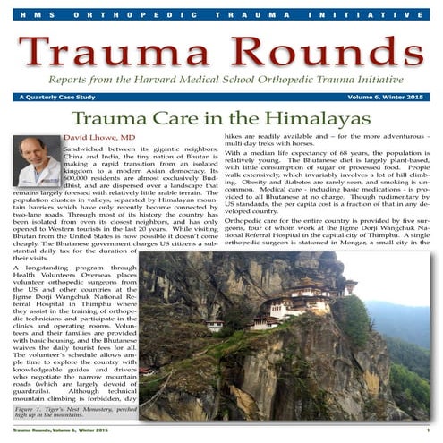 Trauma Care in the Himalayas