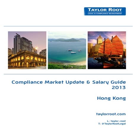 Taylor Root Hong Kong - Compliance Salary Guide 2013 | PDF