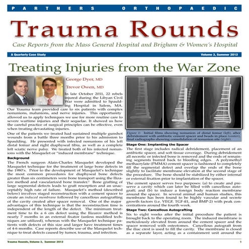Treating Injuries from the War Zone