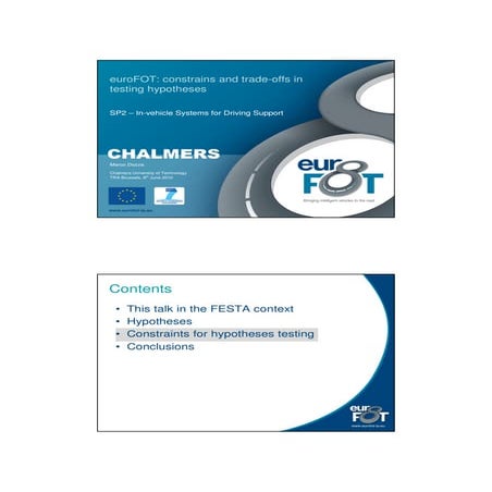 Presentation from Marco Dozza at parallel session on FOTs