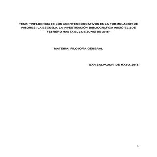 “INFLUENCIA DE LOS AGENTES EDUCATIV...