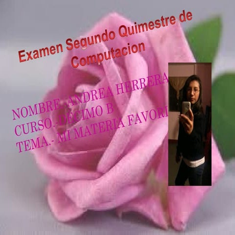 Examen segundo quimestre