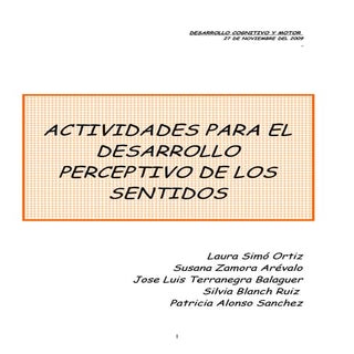 Trab actividades de los sentidos