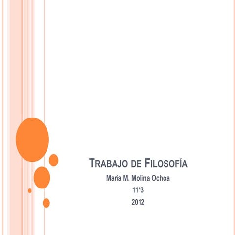 Trabaja de filosofía