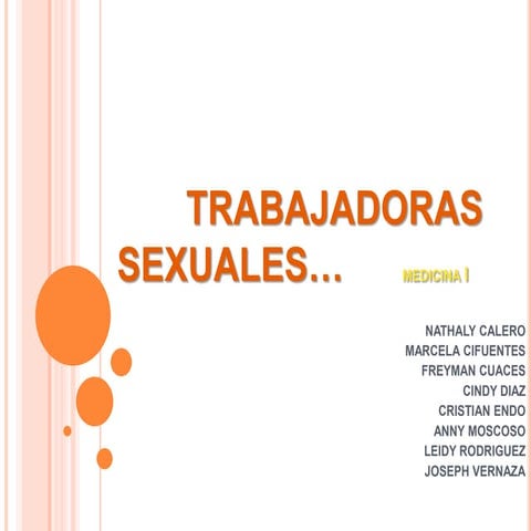 Trabajadoras sexuales