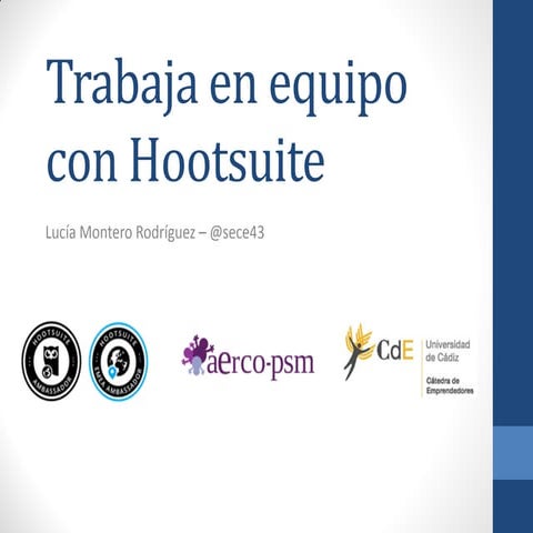 Trabaja en equipo con hootsuite