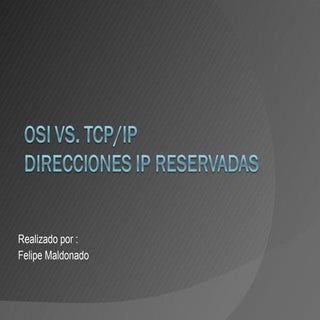 TCP/IP VS OSI (INTRODUCCION)