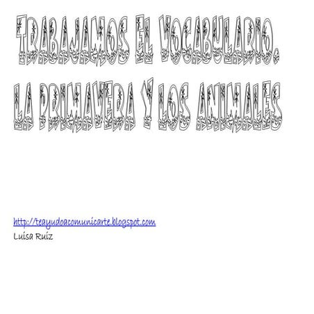 Trabajamos el vocabulario