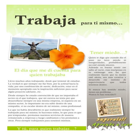 Trabaja para ti mismo