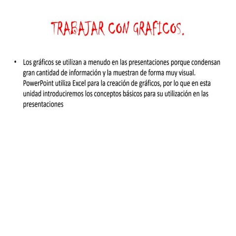 Trabajar con graficos